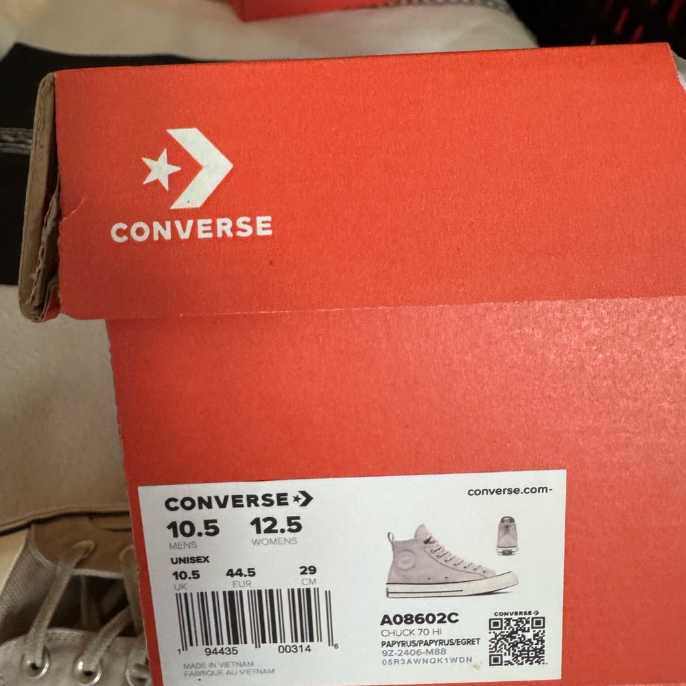 Converse Chuck 70 Men's High-Top Taupe Sneakers size 10.5 - Picture 6 of 6